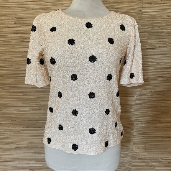 J. Crew Sequin Tee - Picture 9 of 12